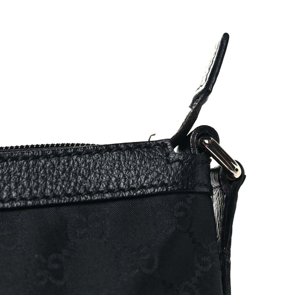 Gucci Denim Large Half Moon Hobo Black #254589G72B - Picture 11 of 12